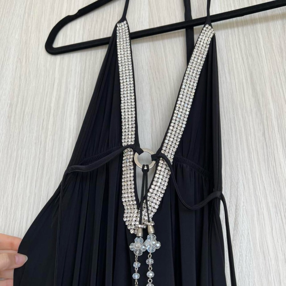 Donatella Swarovski Crystals Short Dress